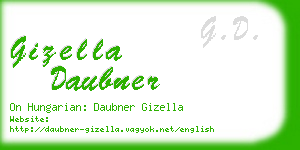 gizella daubner business card